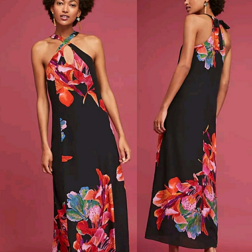Anthropologie Cayman Silk Maxi NWT